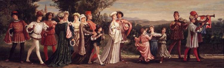 Elihu Vedder Wedding Procession china oil painting image